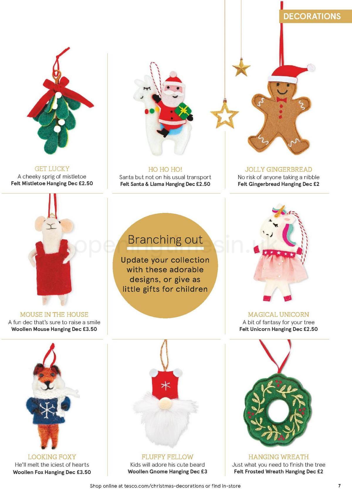 TESCO Christmas at Home Brochure Offers from 1 December