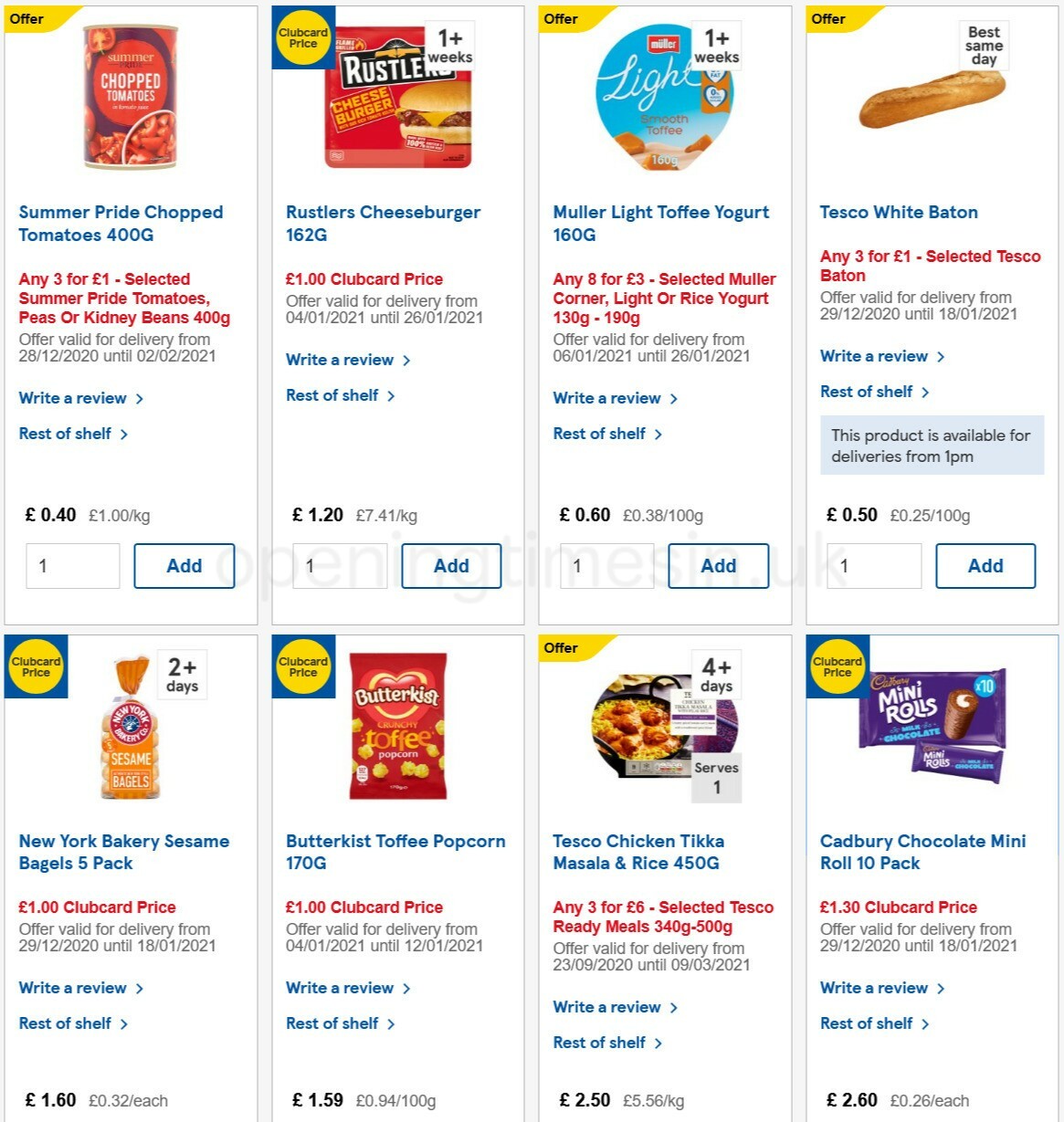 TESCO Offers from 6 January