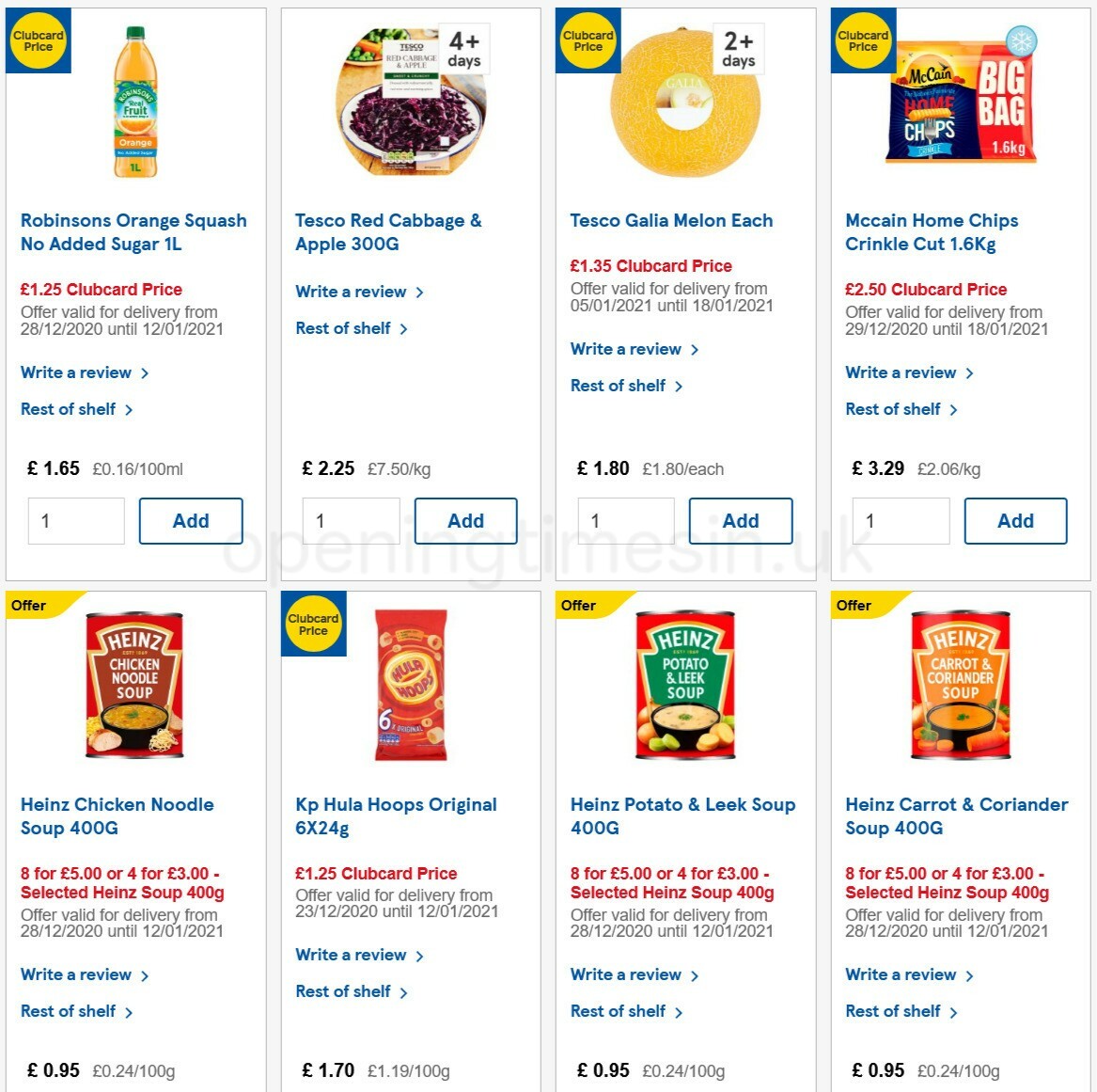 TESCO Offers from 6 January