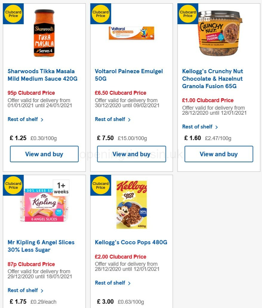 TESCO Offers from 6 January