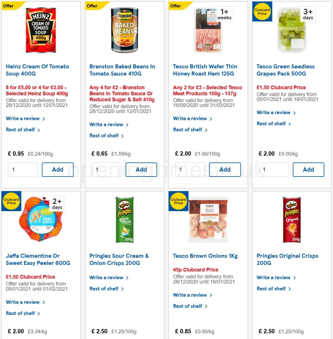 TESCO Offers from 6 January