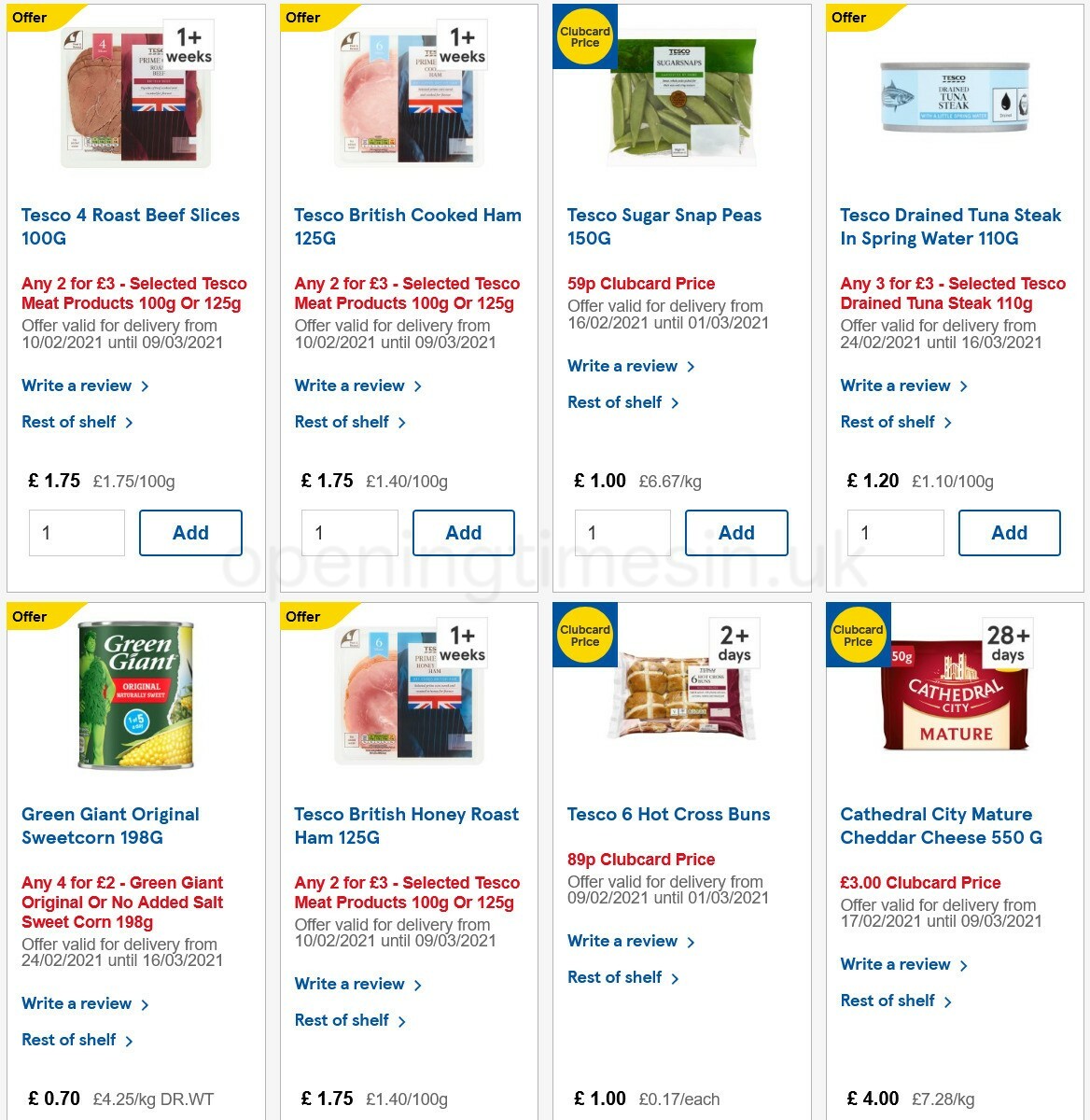 TESCO Offers from 24 February