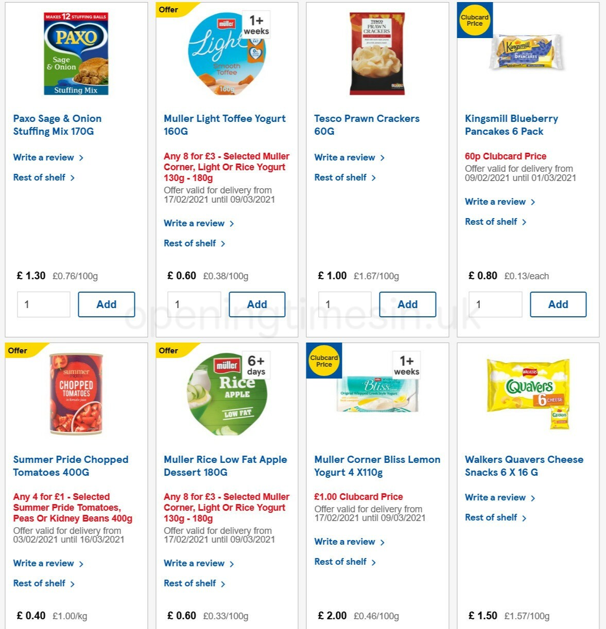 TESCO Offers from 24 February