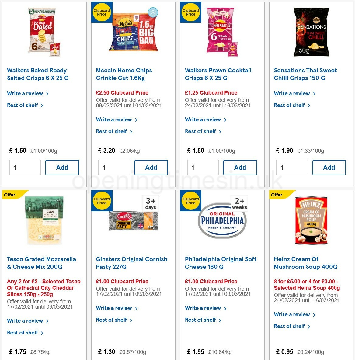 TESCO Offers from 24 February