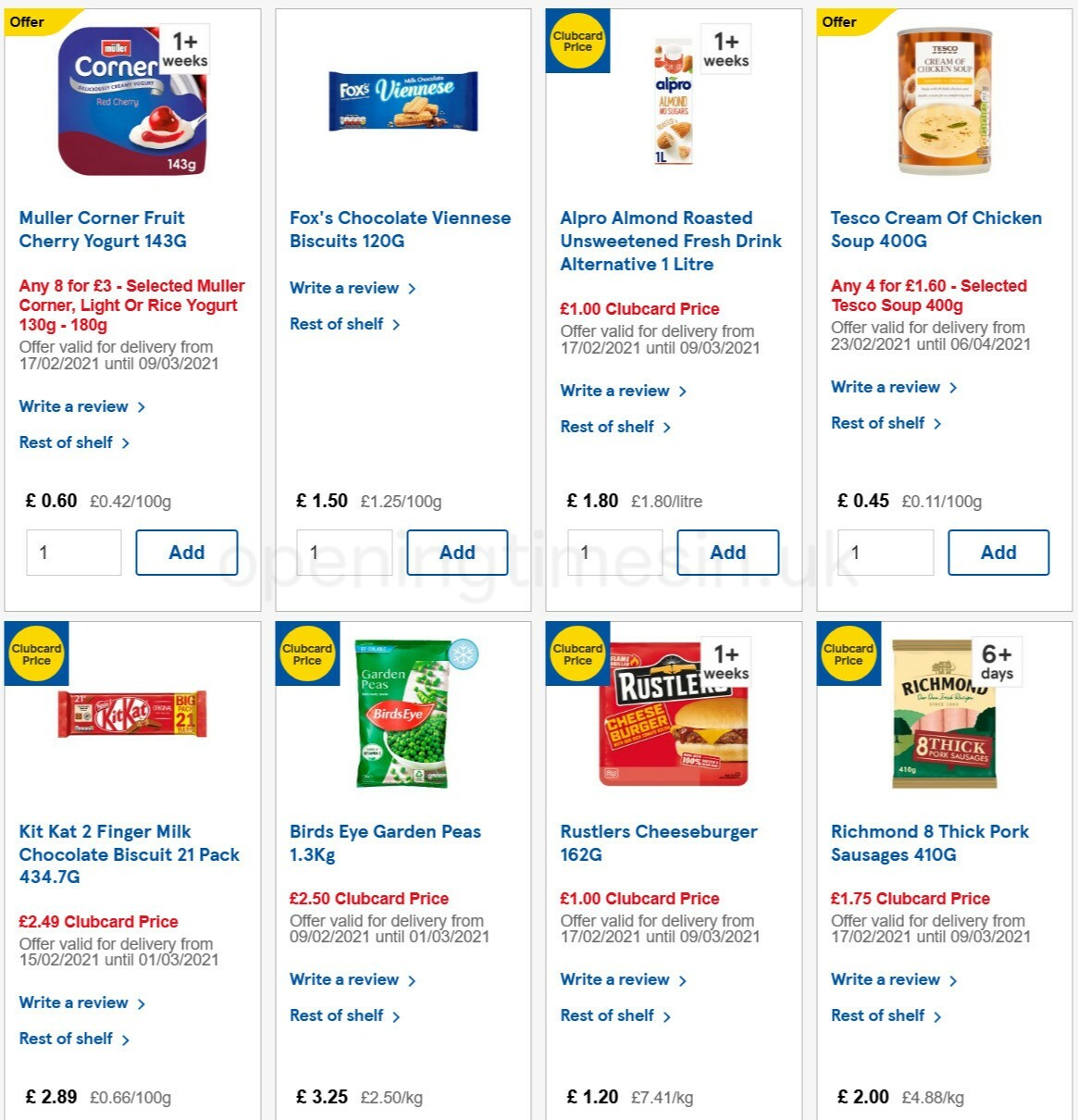 TESCO Offers from 24 February