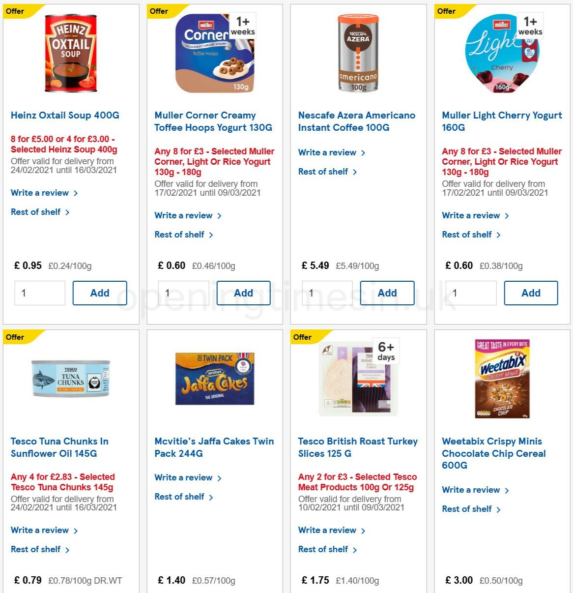 TESCO Offers from 24 February