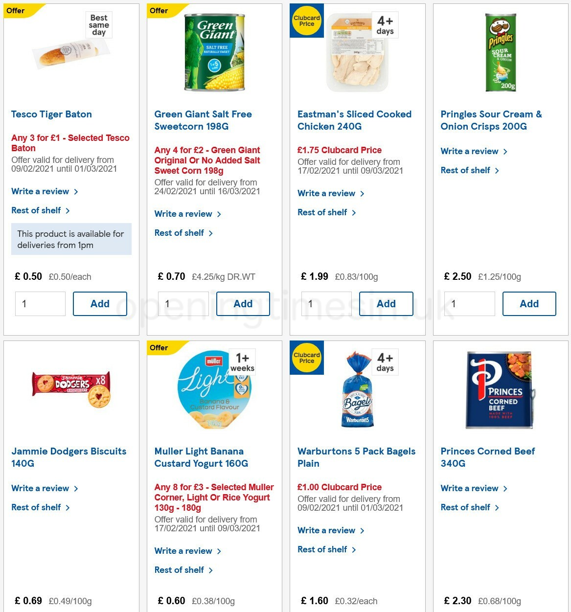 TESCO Offers from 24 February