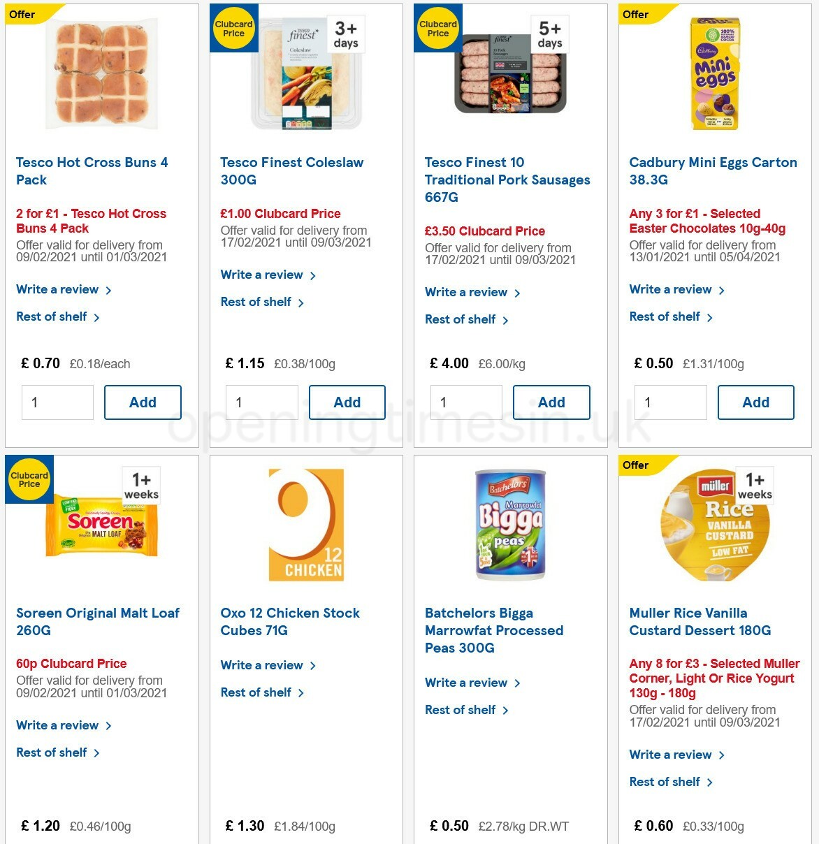 TESCO Offers from 24 February