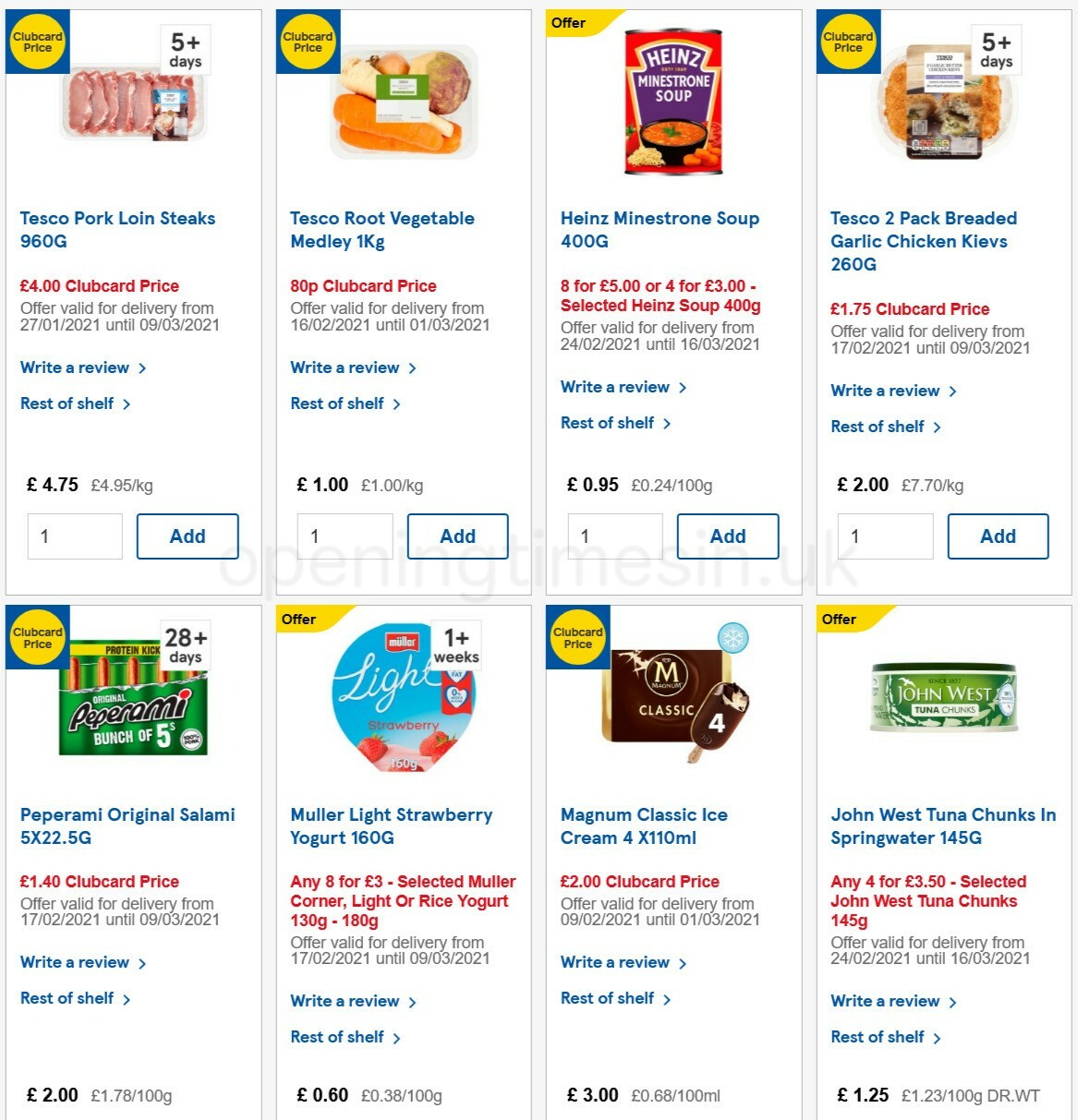 TESCO Offers from 24 February