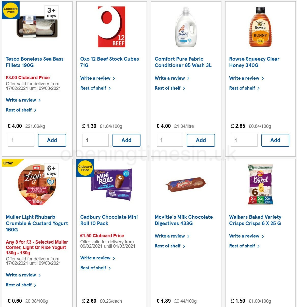 TESCO Offers from 24 February