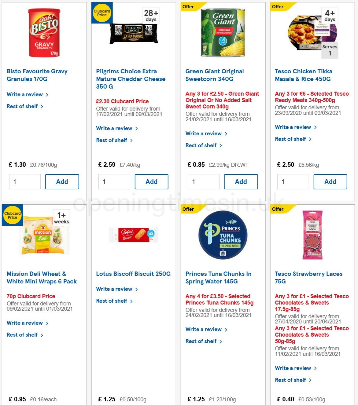 TESCO Offers from 24 February