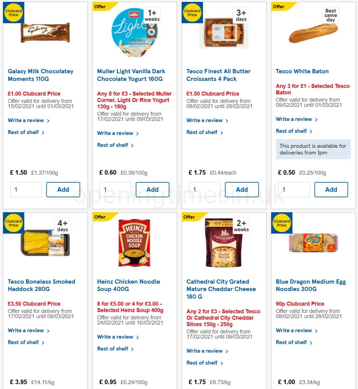 TESCO Offers from 24 February