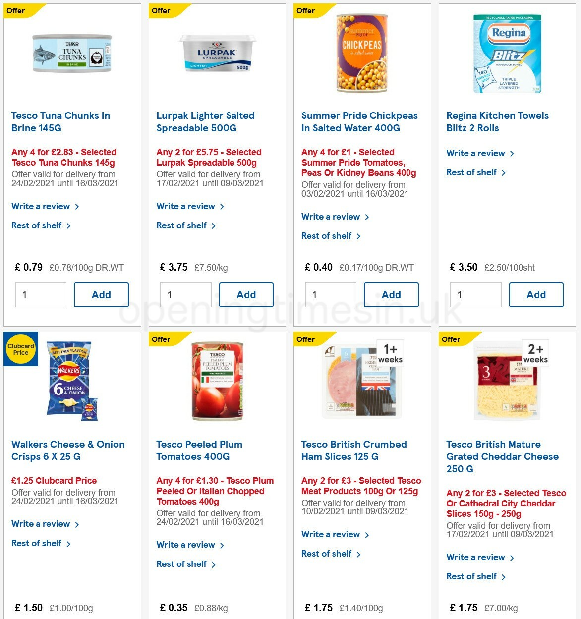 TESCO Offers from 24 February