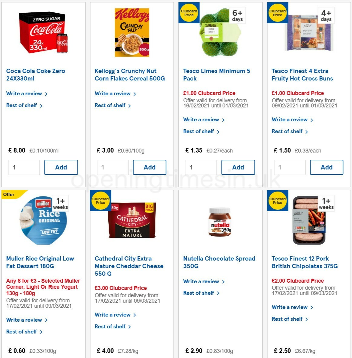 TESCO Offers from 24 February