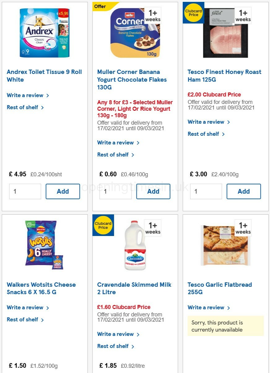 TESCO Offers from 24 February