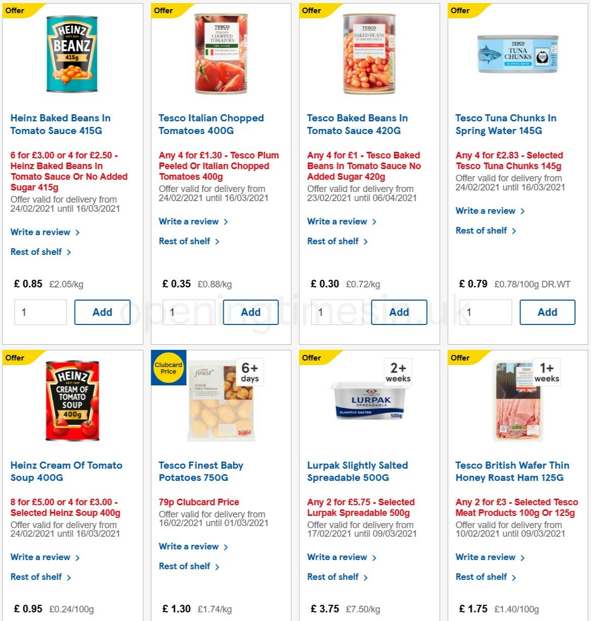 TESCO Offers from 24 February