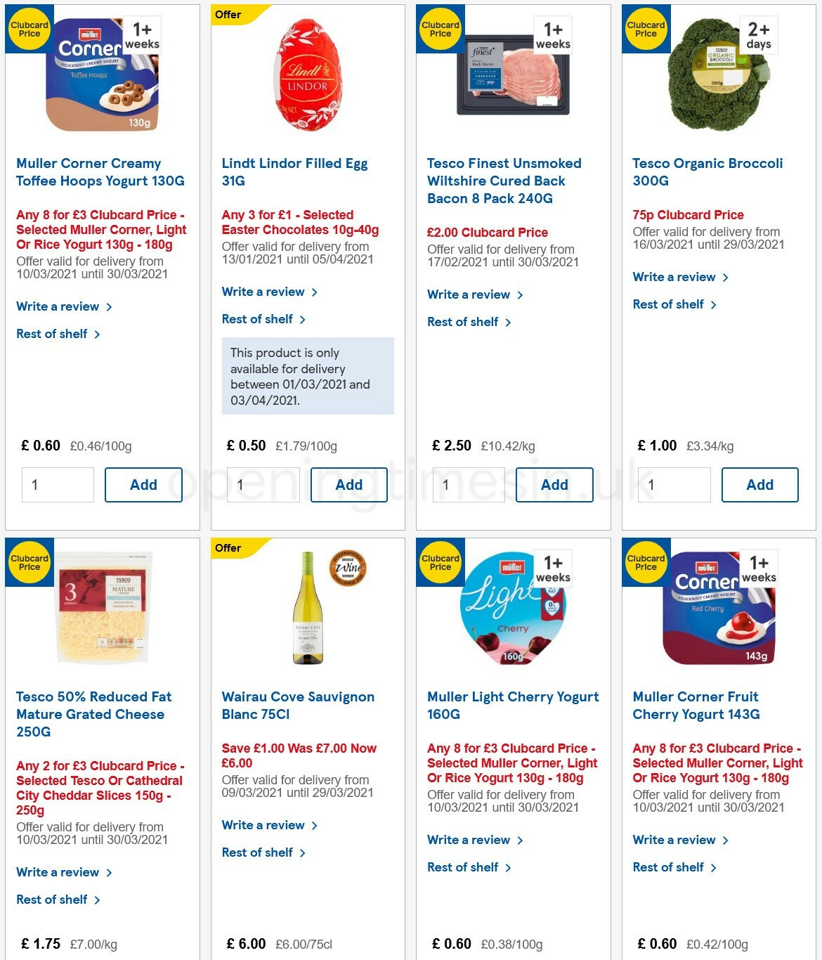 TESCO Offers from 17 March