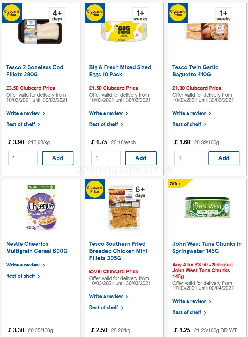 TESCO Offers from 17 March