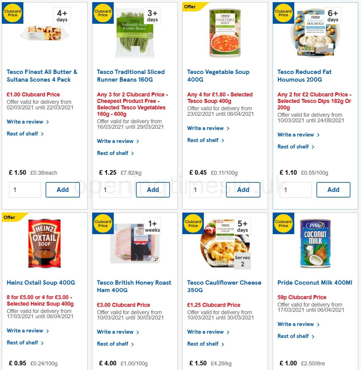 TESCO Offers from 17 March