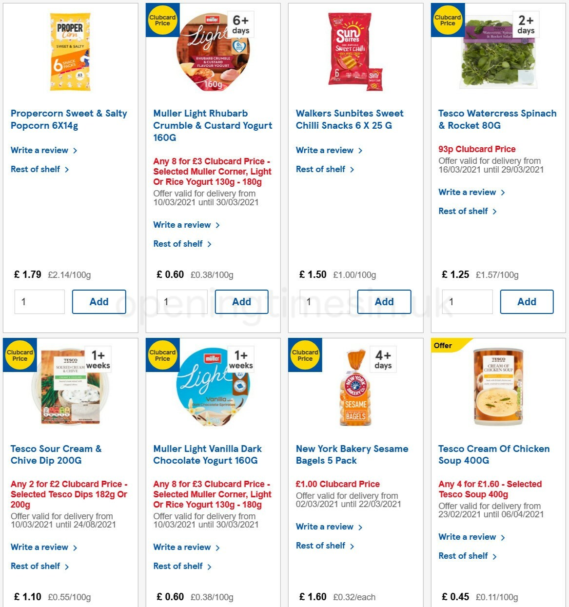 TESCO Offers from 17 March