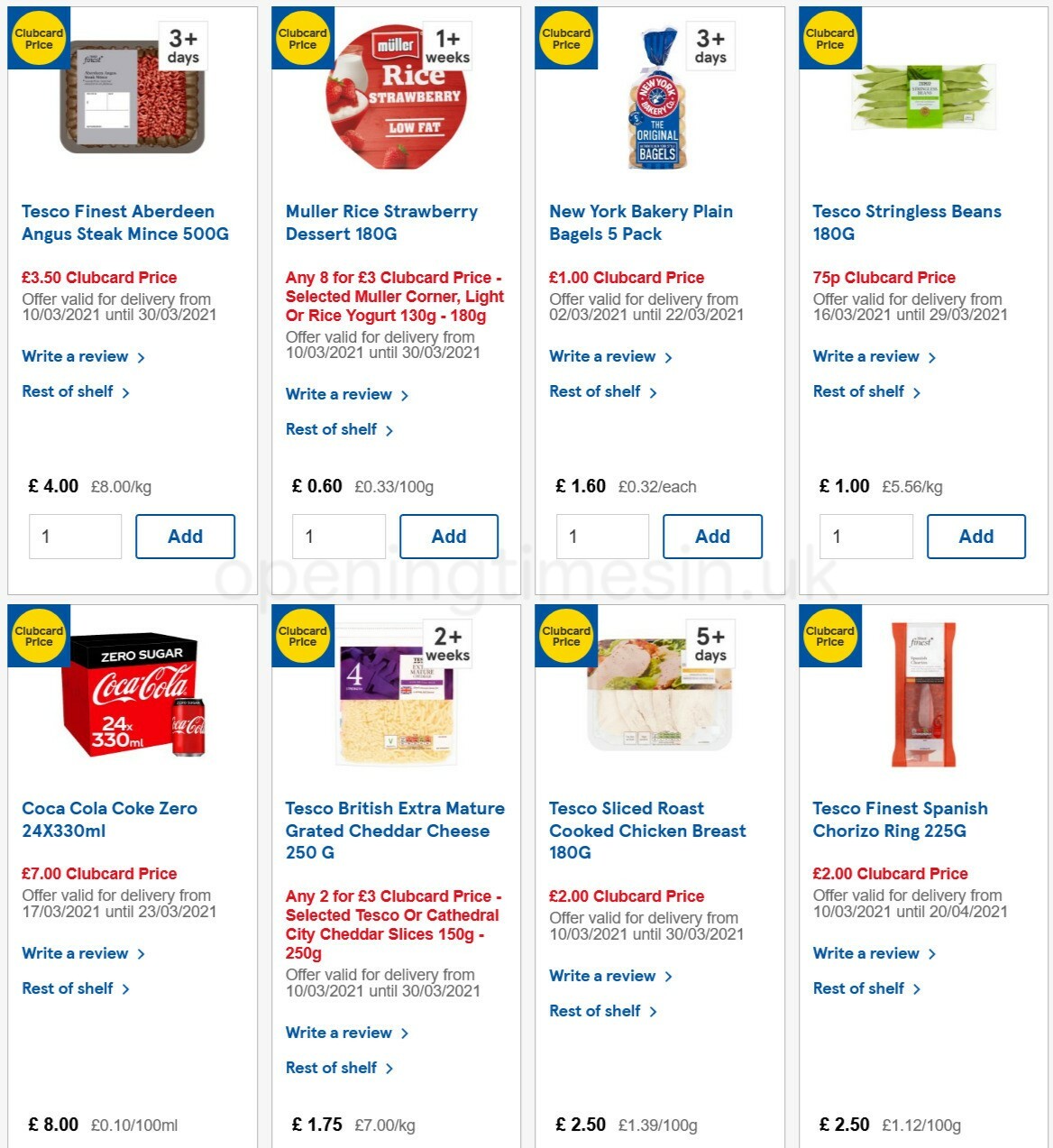 TESCO Offers from 17 March