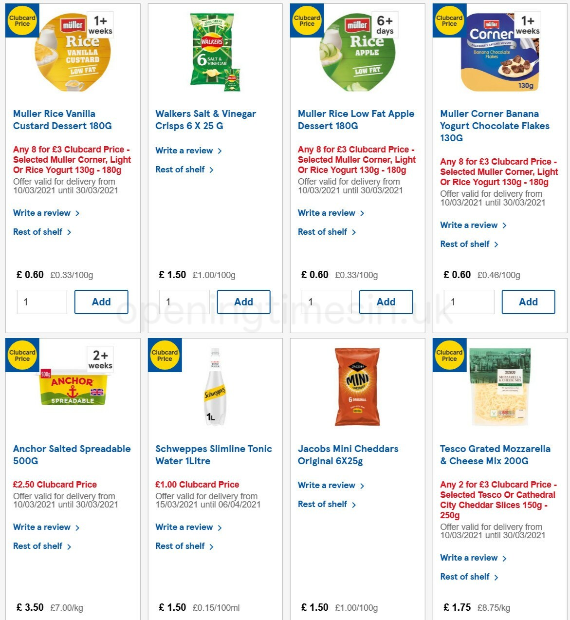 TESCO Offers from 17 March