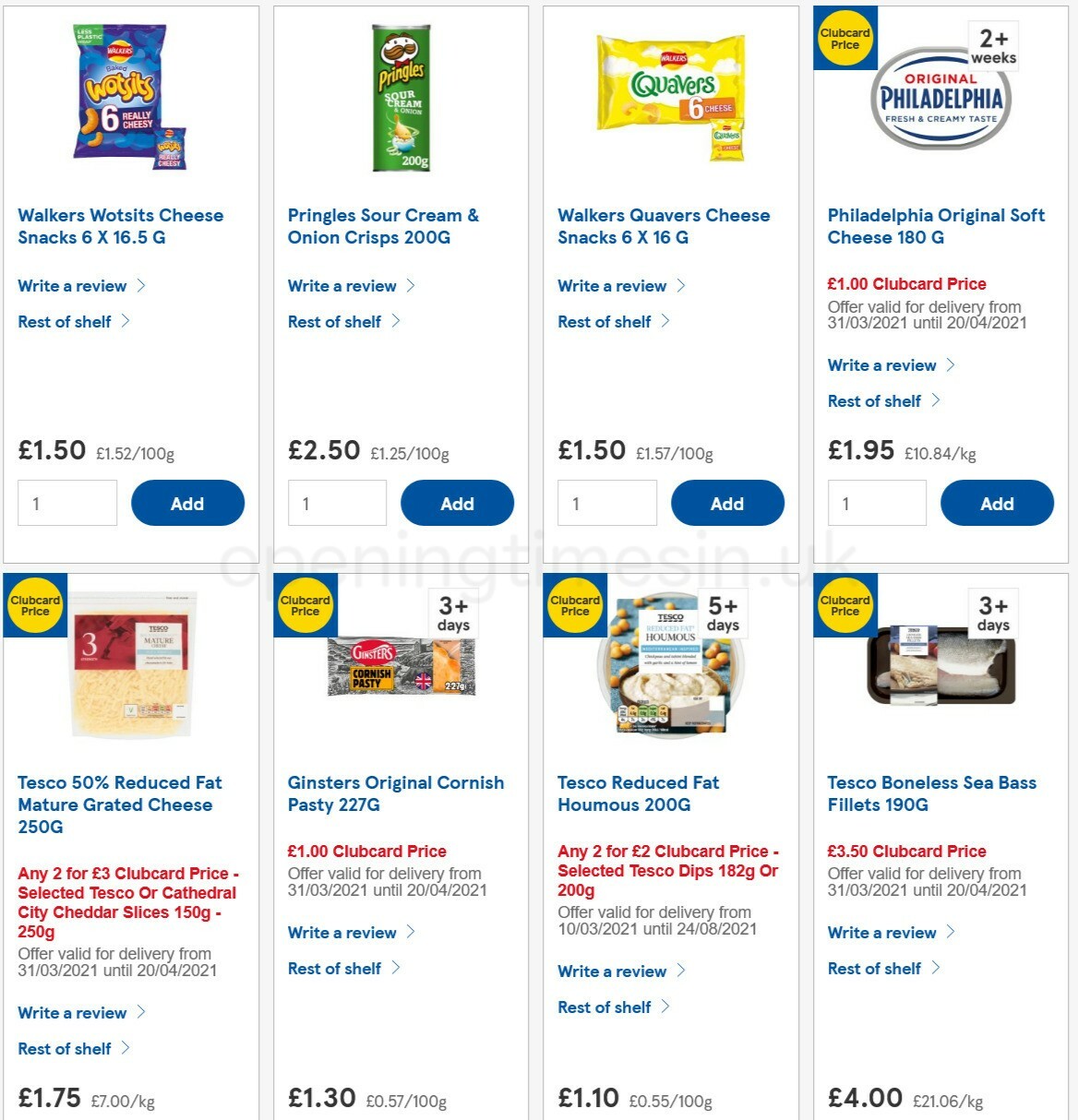 TESCO Offers from 7 April