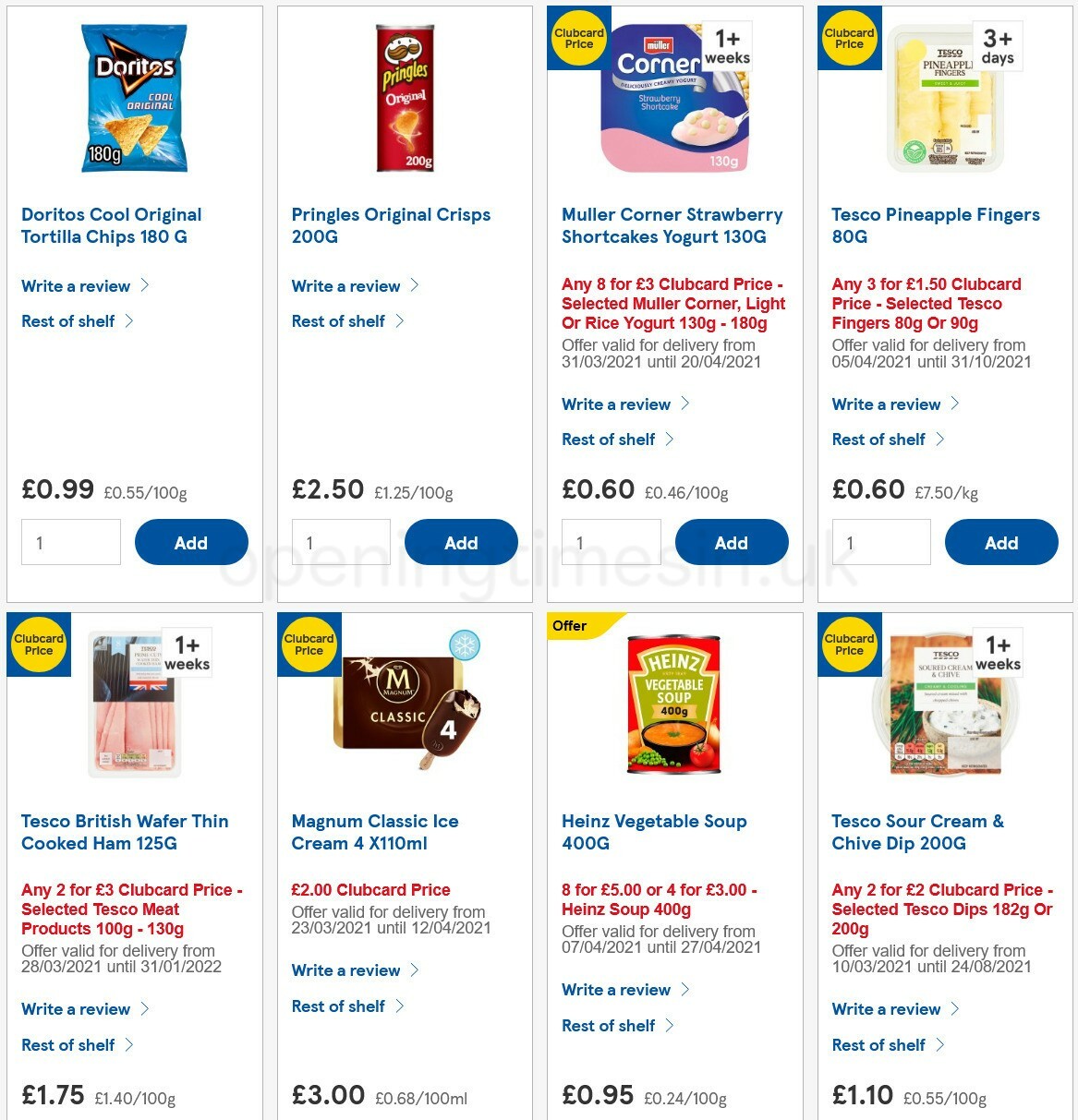 TESCO Offers from 7 April