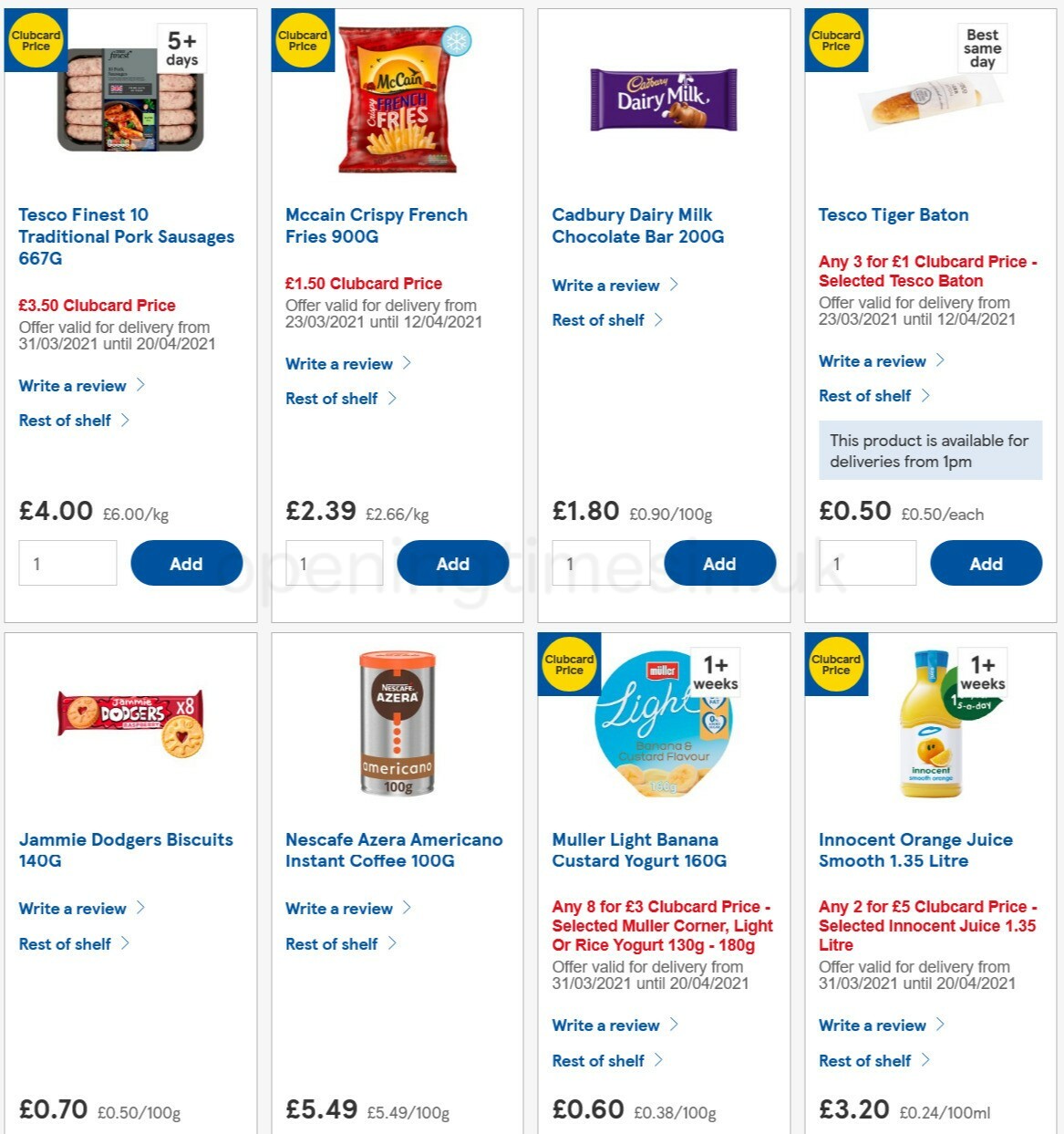 TESCO Offers from 7 April