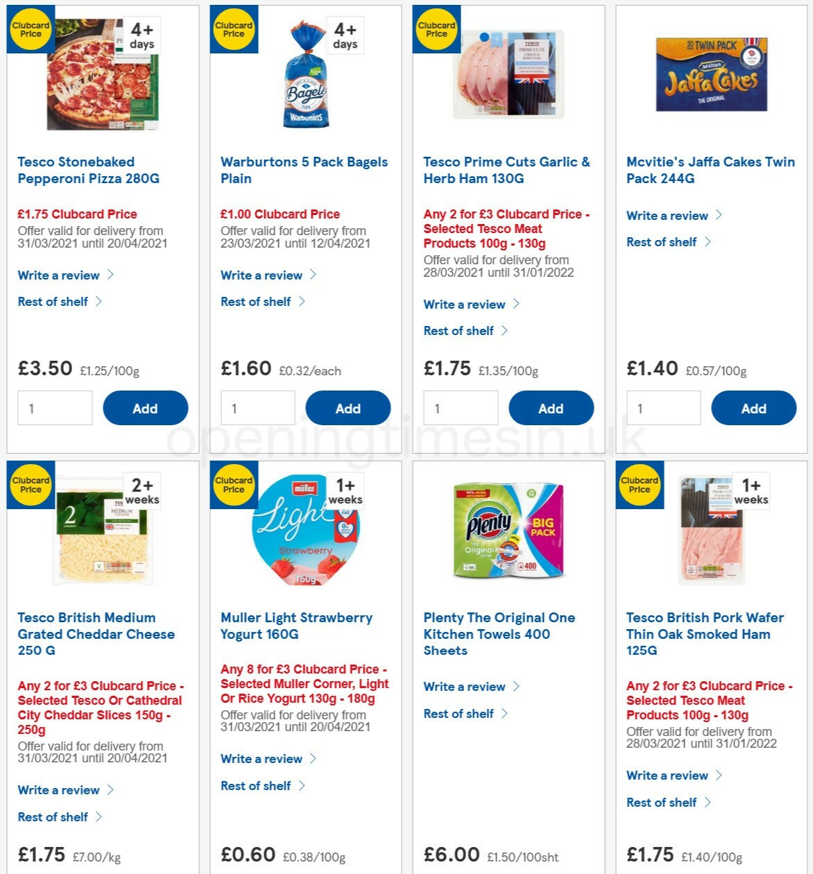 TESCO Offers from 7 April