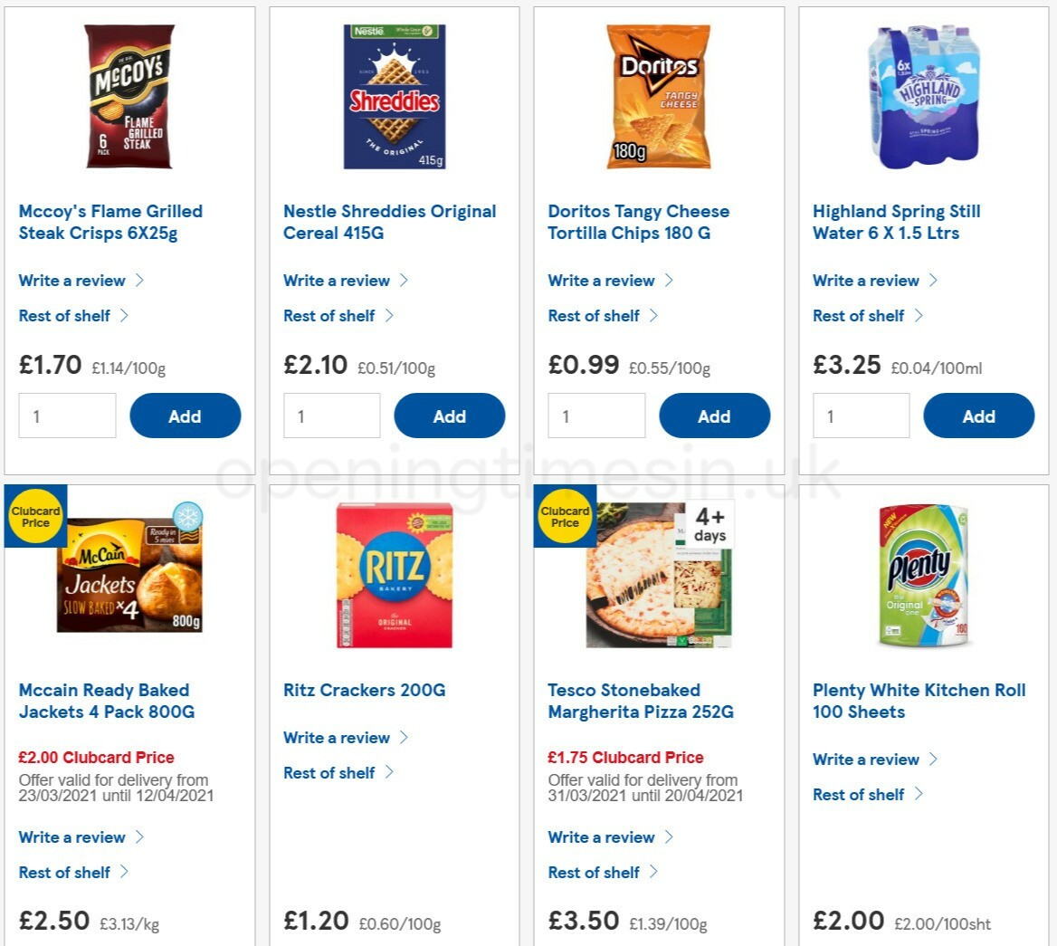 TESCO Offers from 7 April