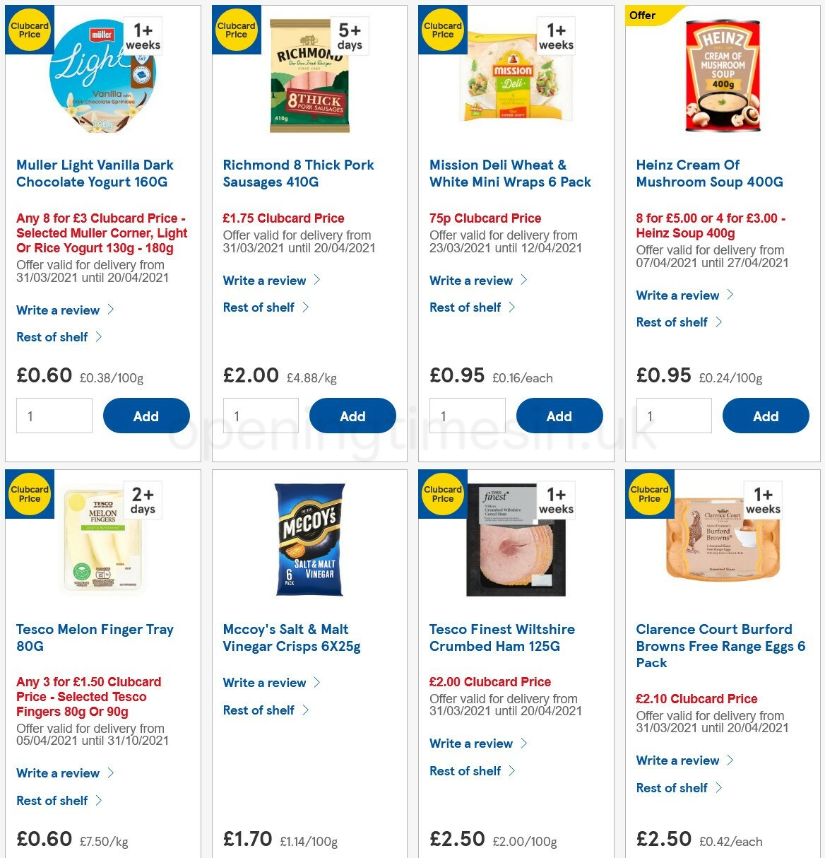 TESCO Offers from 7 April