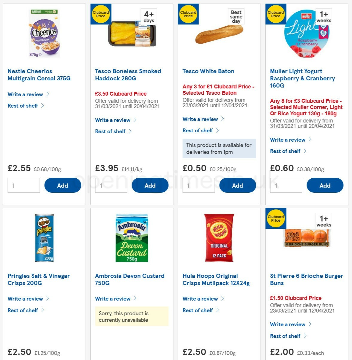 TESCO Offers from 7 April