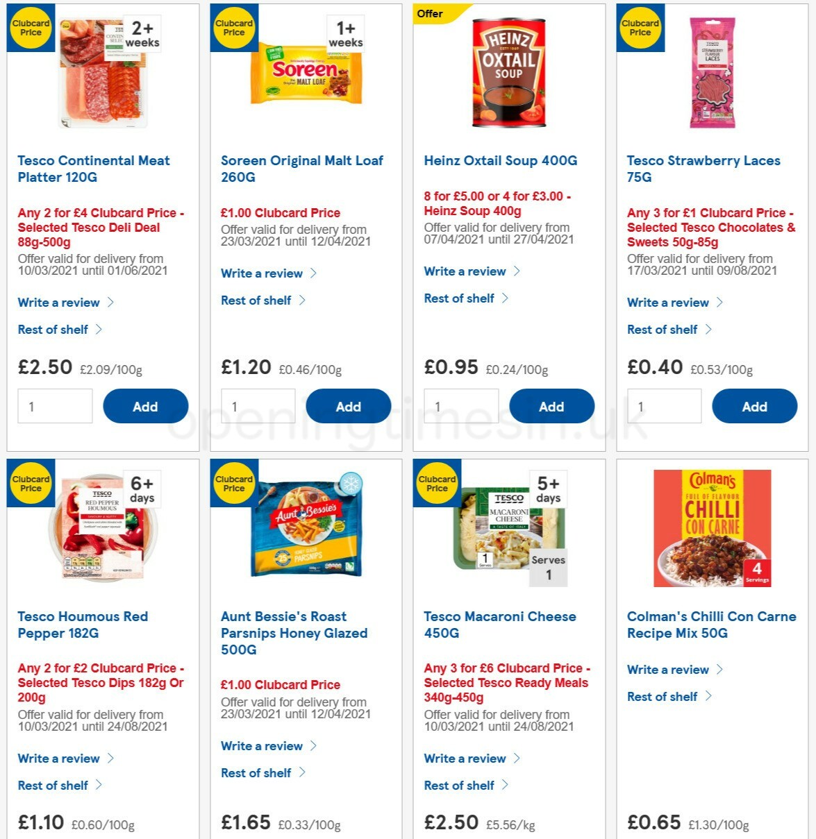 TESCO Offers from 7 April