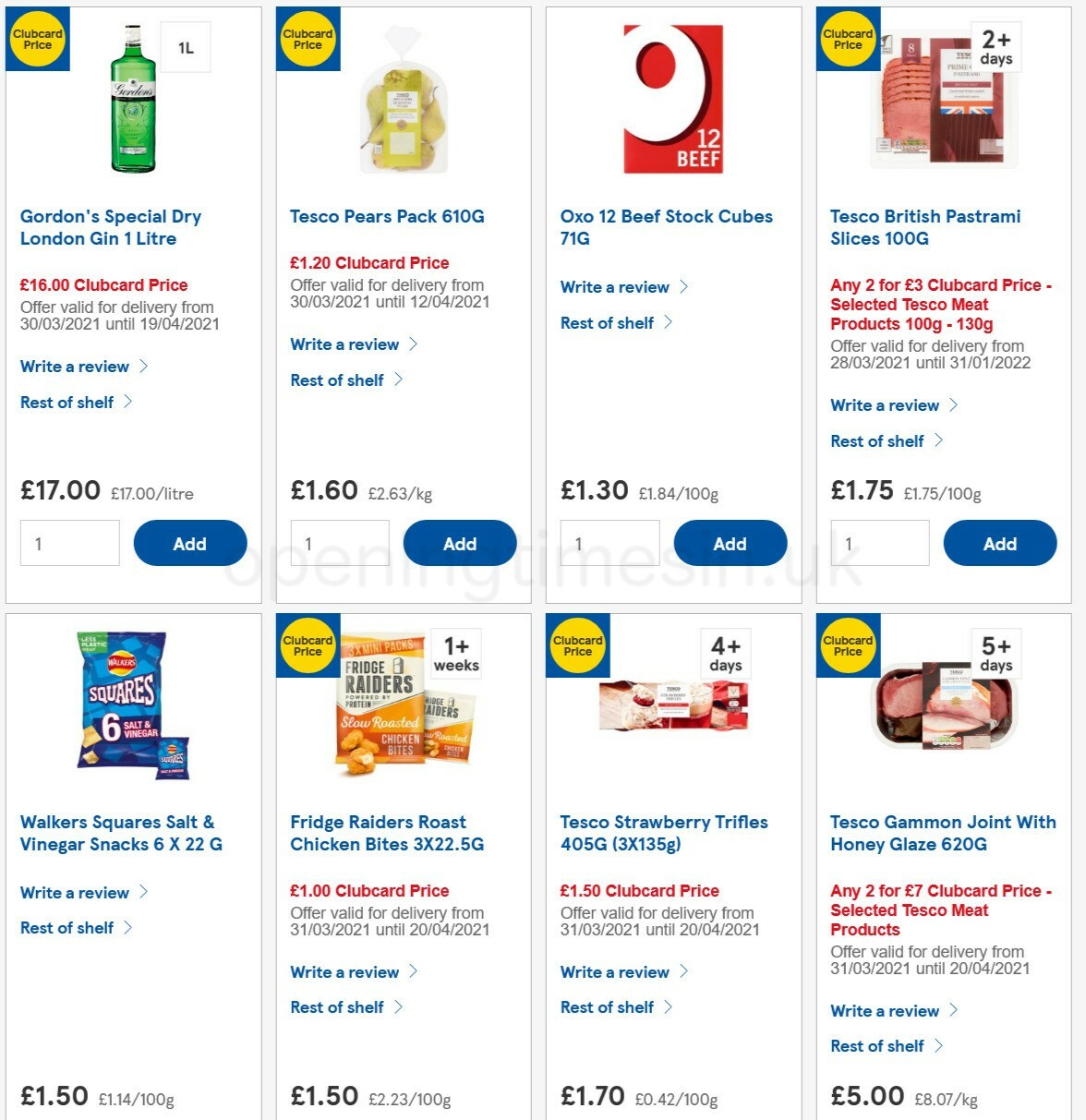 TESCO Offers from 7 April