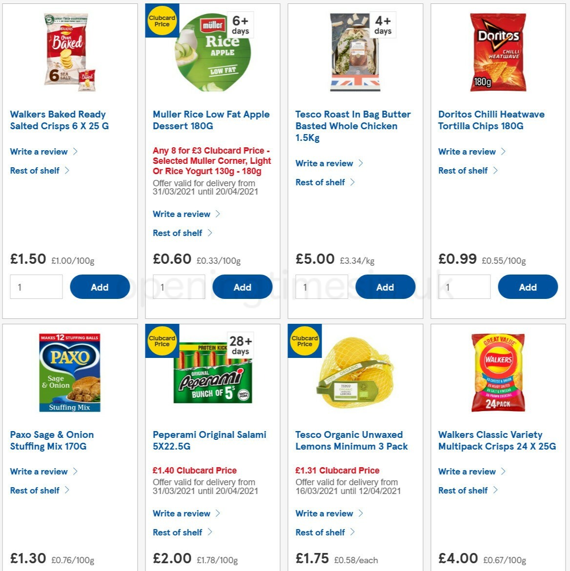 TESCO Offers from 7 April