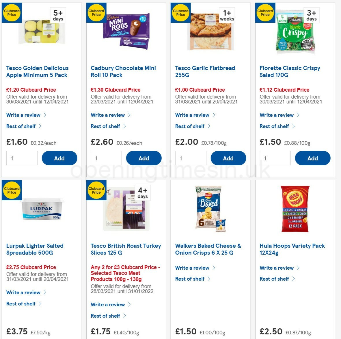 TESCO Offers from 7 April