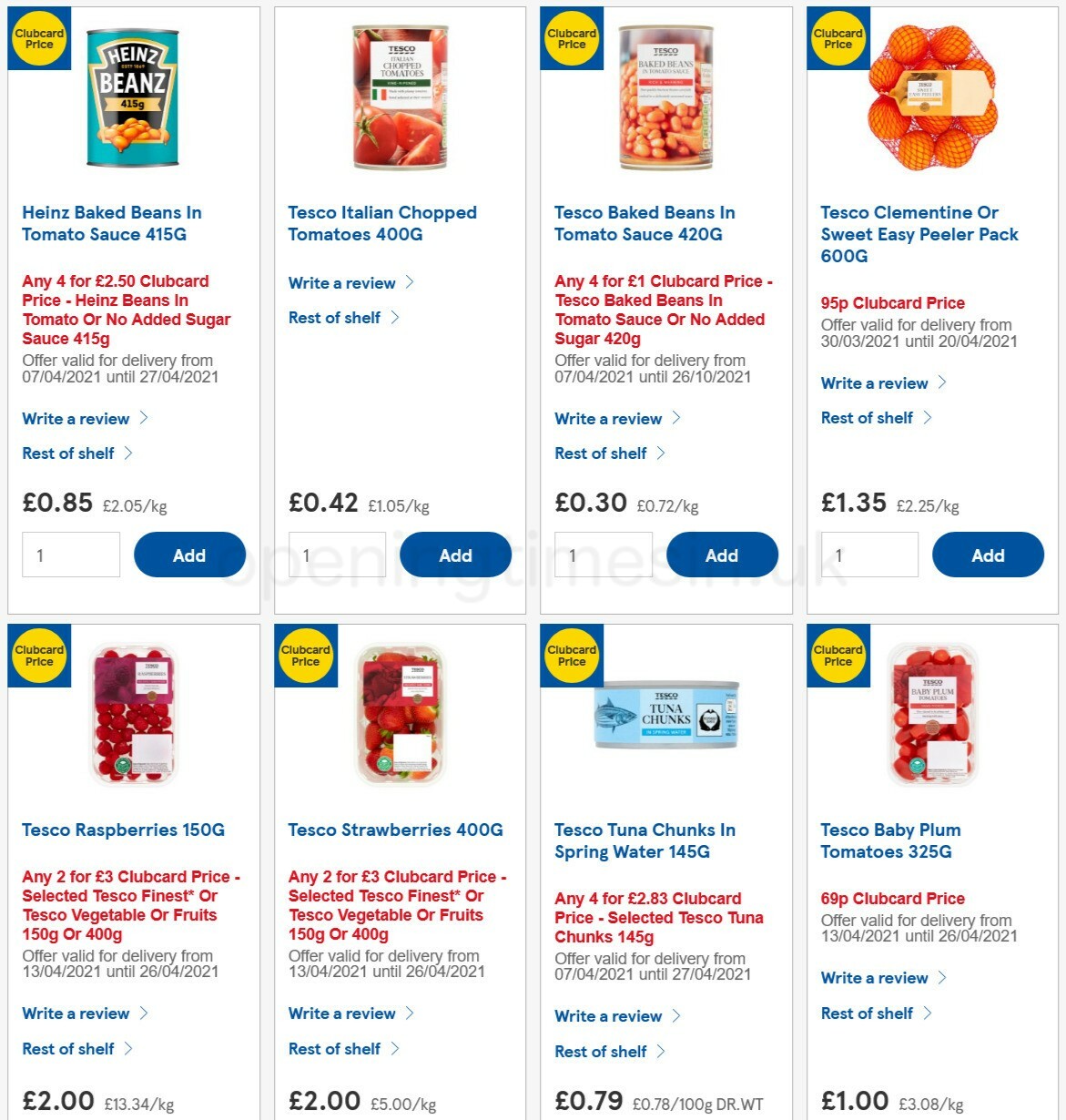 TESCO Offers from 14 April