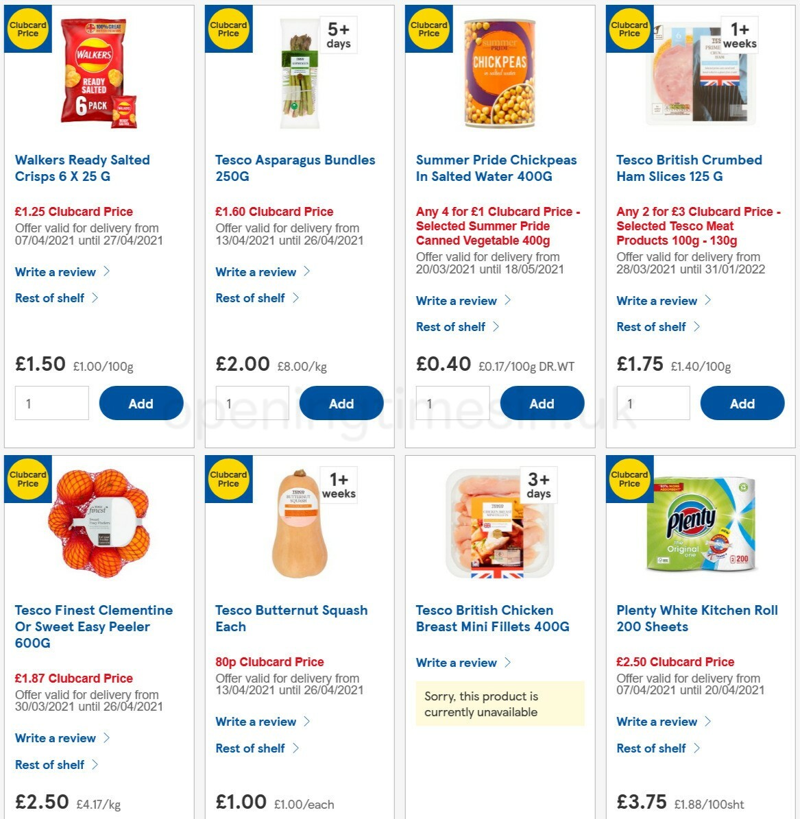 TESCO Offers from 14 April