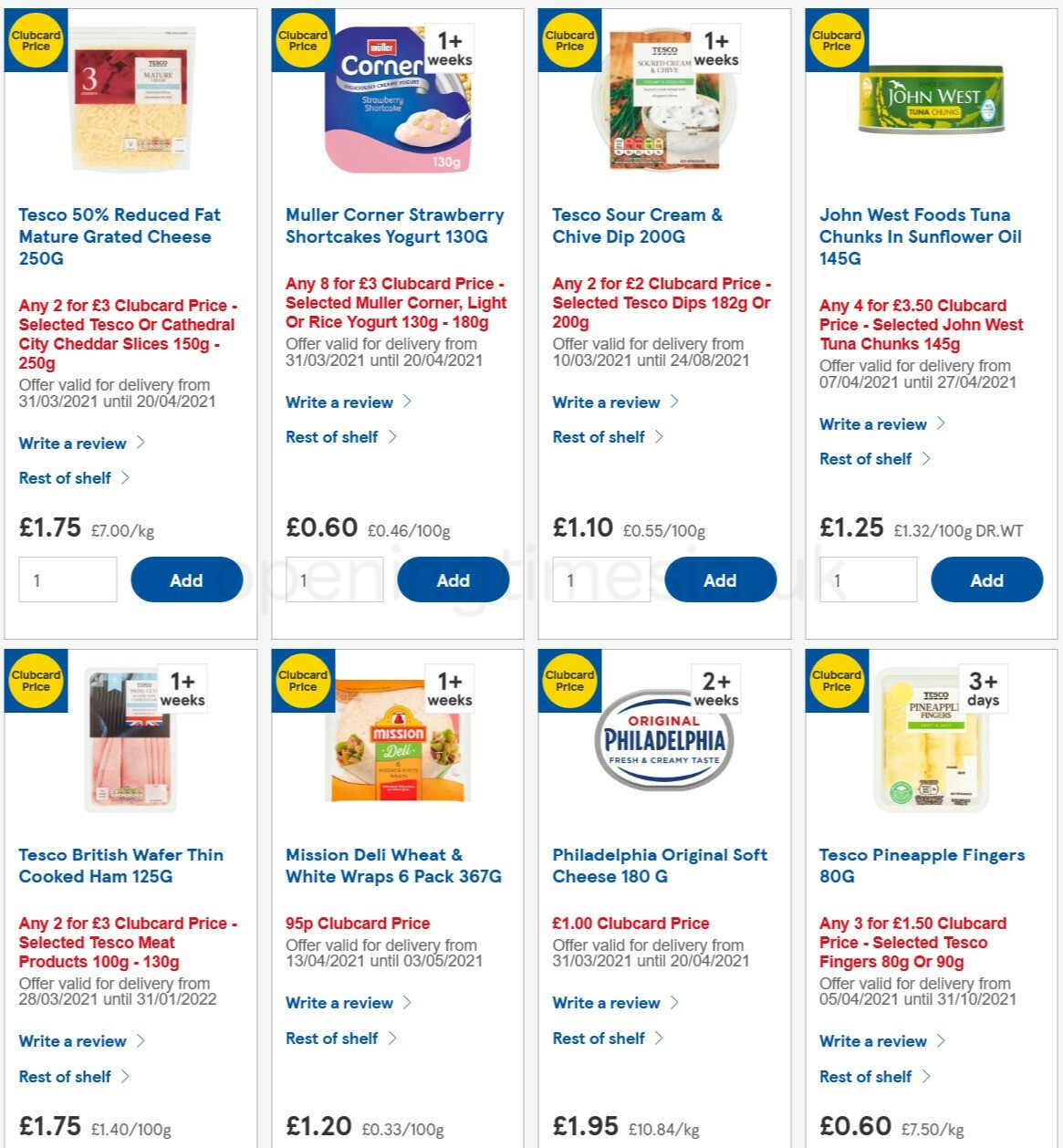 TESCO Offers from 14 April