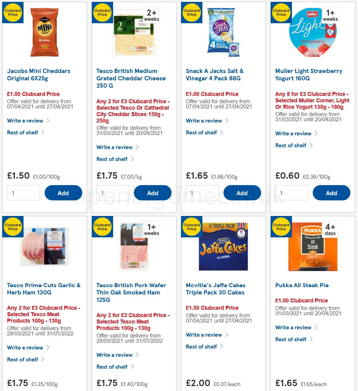 TESCO Offers from 14 April