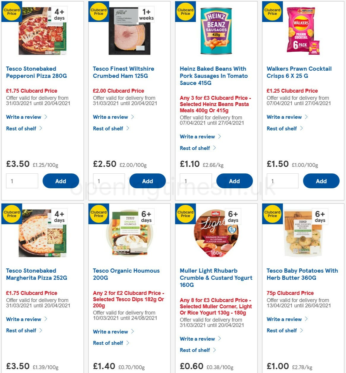 TESCO Offers from 14 April