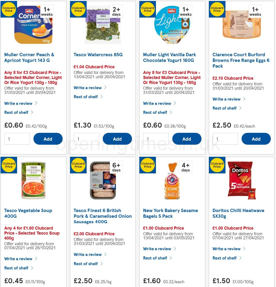 TESCO Offers from 14 April