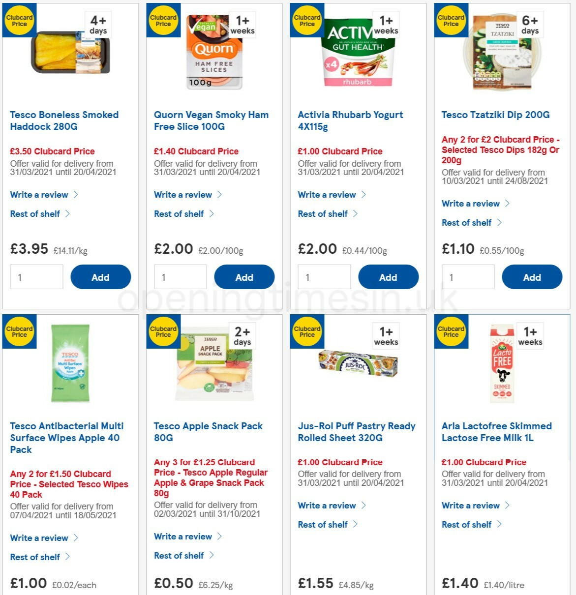 TESCO Offers from 14 April