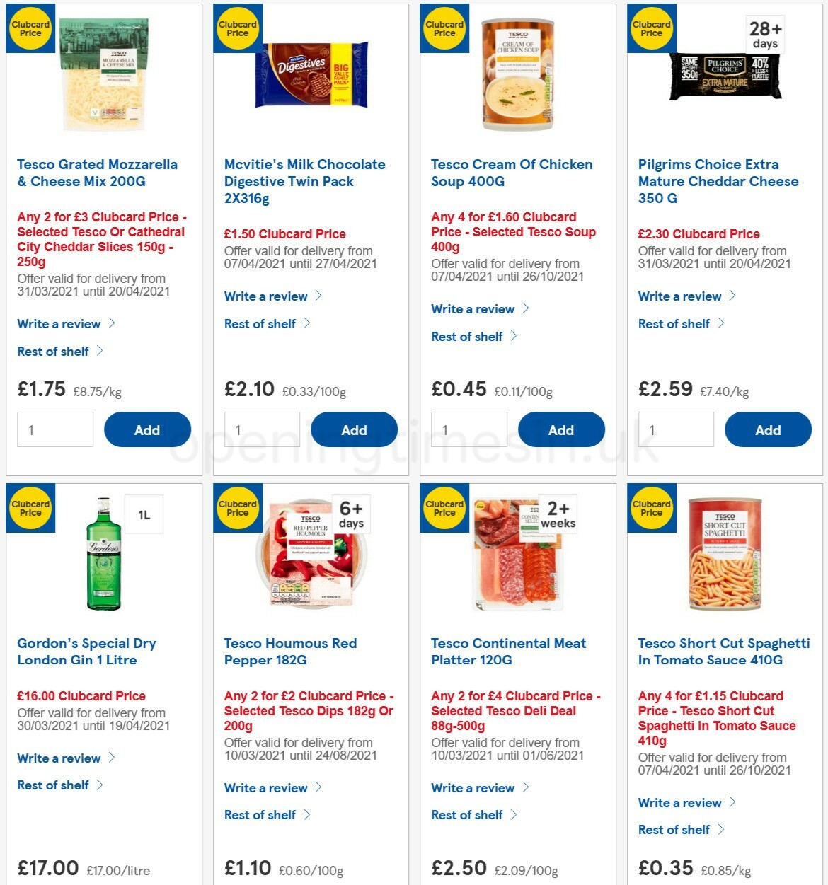 TESCO Offers from 14 April