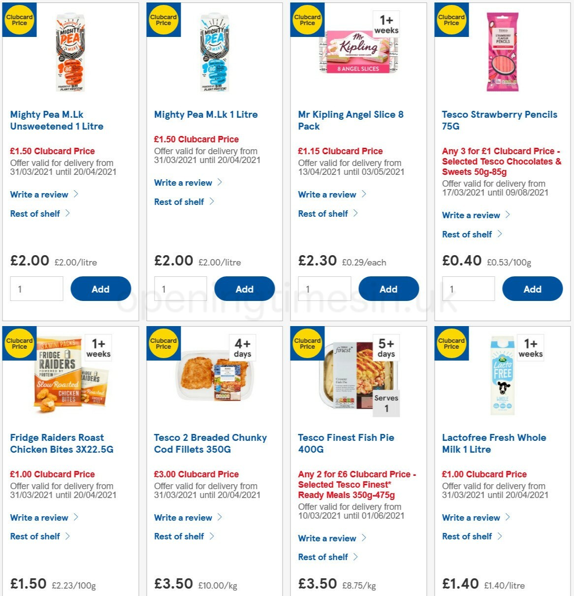 TESCO Offers from 14 April