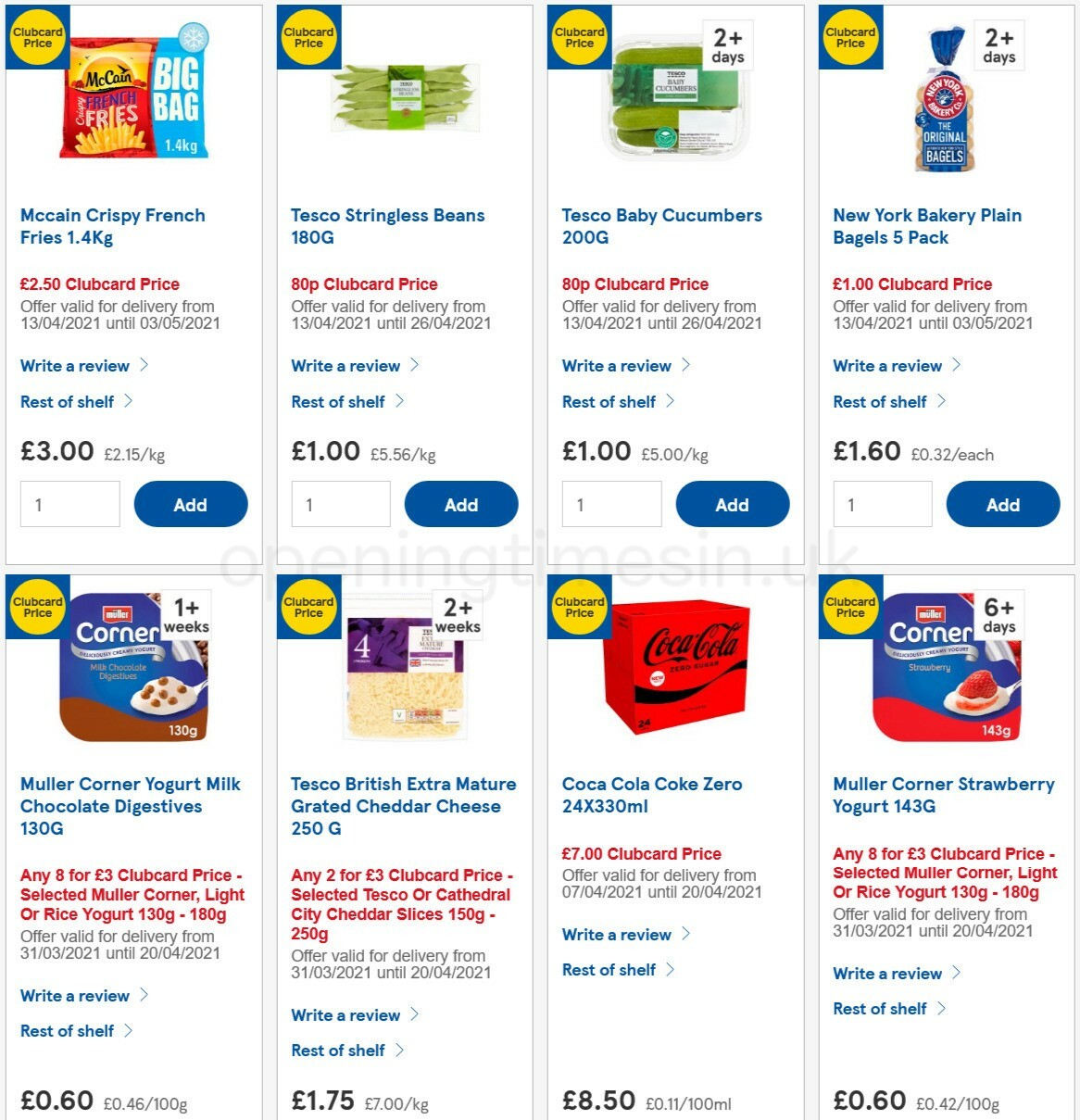 TESCO Offers from 14 April