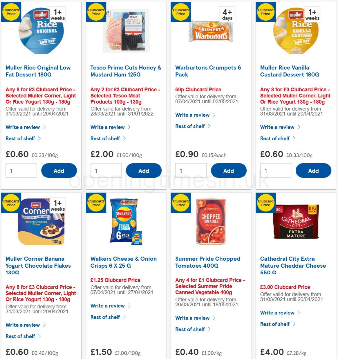 TESCO Offers from 14 April