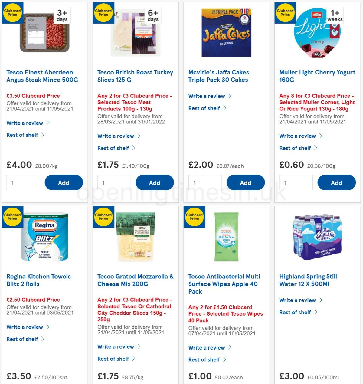 TESCO Offers from 28 April