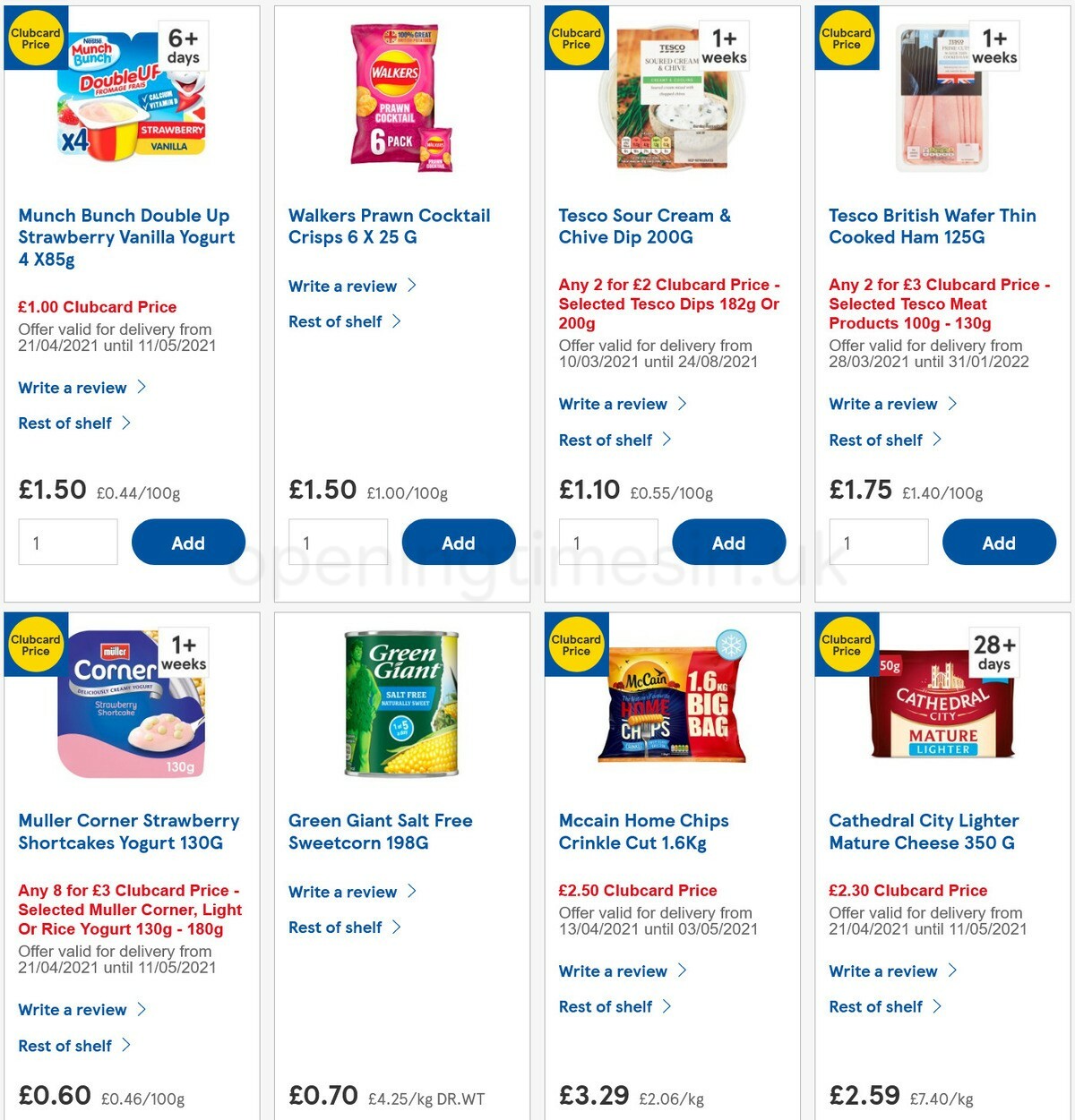 TESCO Offers from 28 April